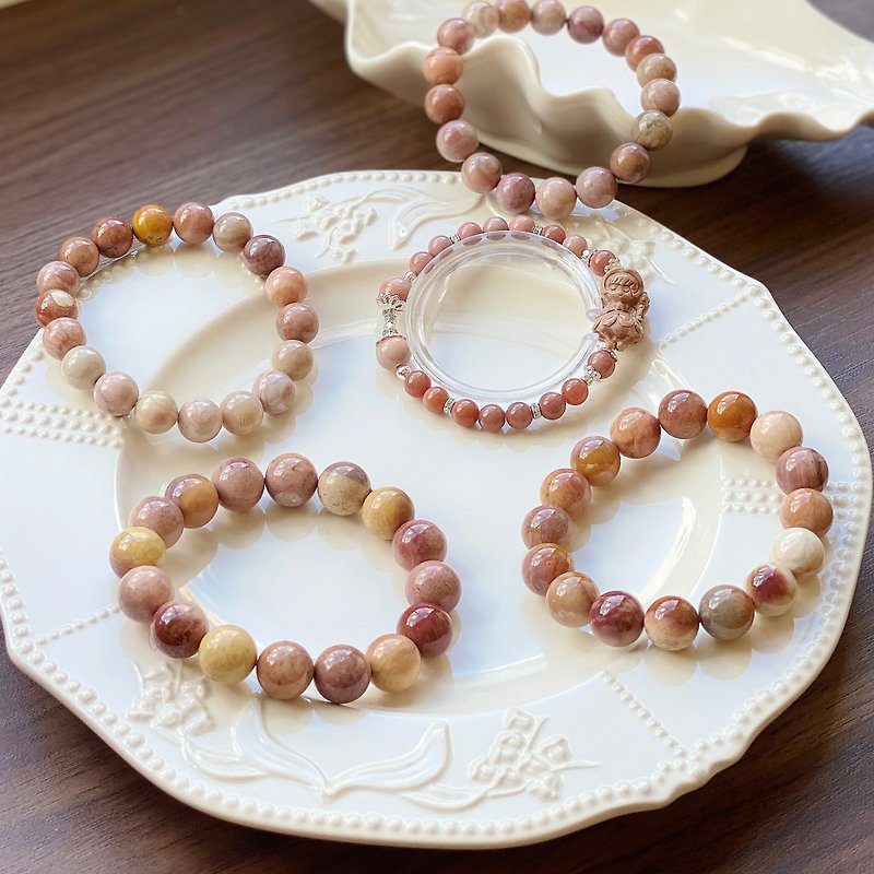 Amelia Jewelry丨Desert Ballad Series丨Alxa Agate String - Bracelets - Stone Multicolor