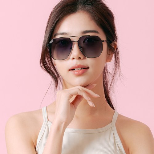 ALEGANT 時尚墨鏡│濾藍光眼鏡 和煦的陽光拓印│酷玩時尚漸層復刻灰偏光墨鏡│UV400太陽眼鏡