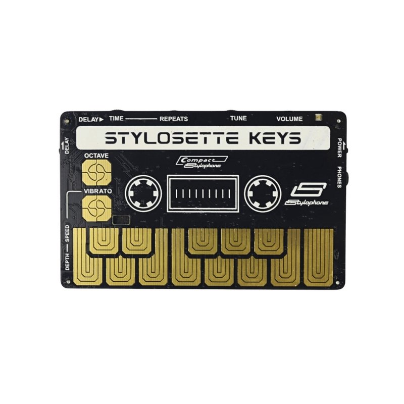【Stylophone】 Stylosette 復古卡帶機造型玩具電子樂器 - 科技小物 - 塑膠 黑色