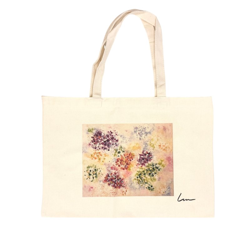 ART BAG Artist abstract painting canvas bag-if life is only like the first time we meet - Other - Cotton & Hemp White