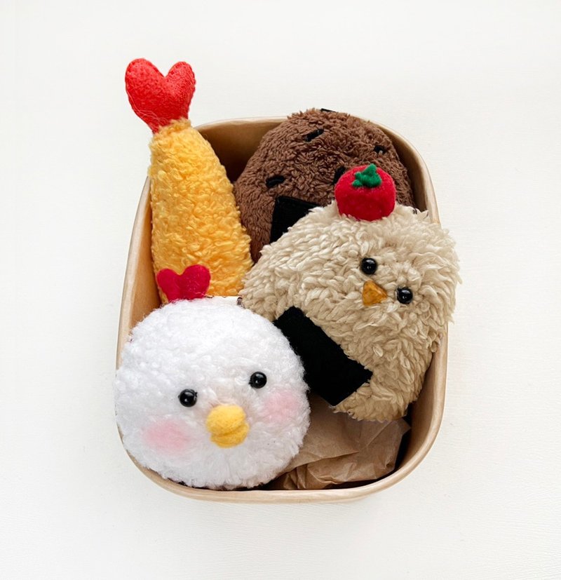 日式飯糰便當盒 寶寶玩具 壽司 手搖鈴 - 嬰幼兒玩具/毛公仔 - 棉．麻 多色