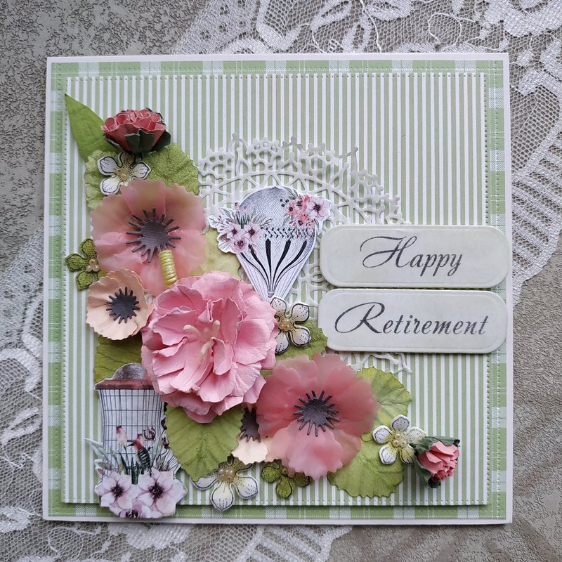 Personalised retirement card for mum, sister, aunt, for a colleague, teacher - 卡片/明信片 - 紙 多色