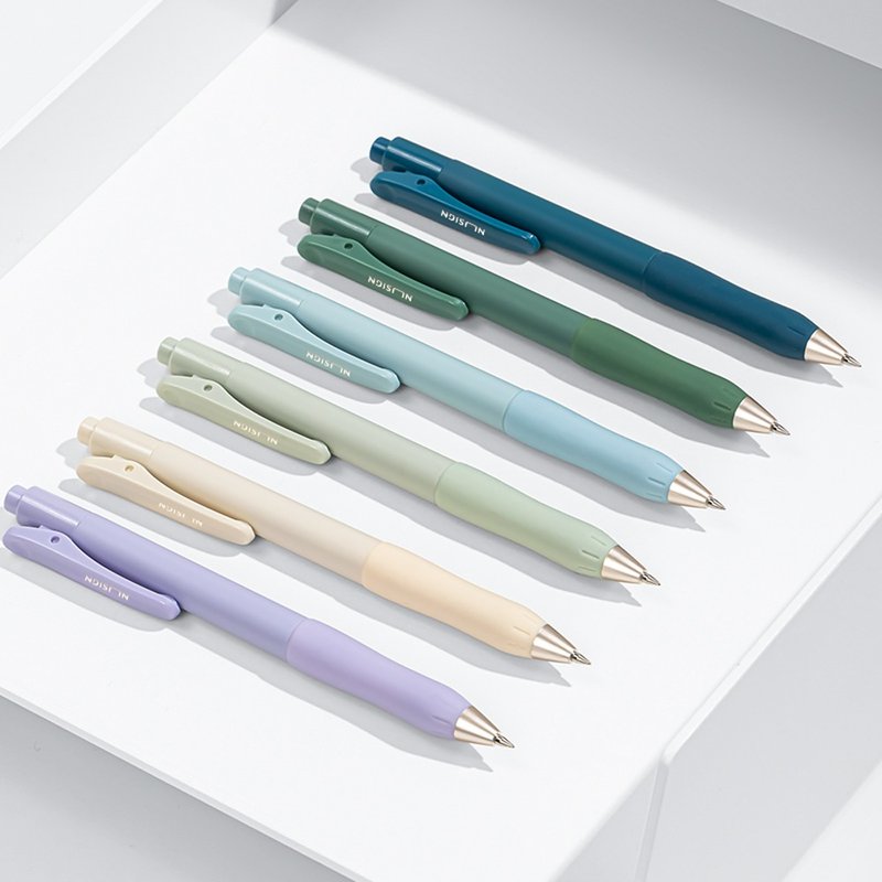 Deli NU SIGN Press Gel Pen/NS576/Pen Barrel Color Shipped Randomly/Black Core/0.5mm - ปากกา - พลาสติก ขาว