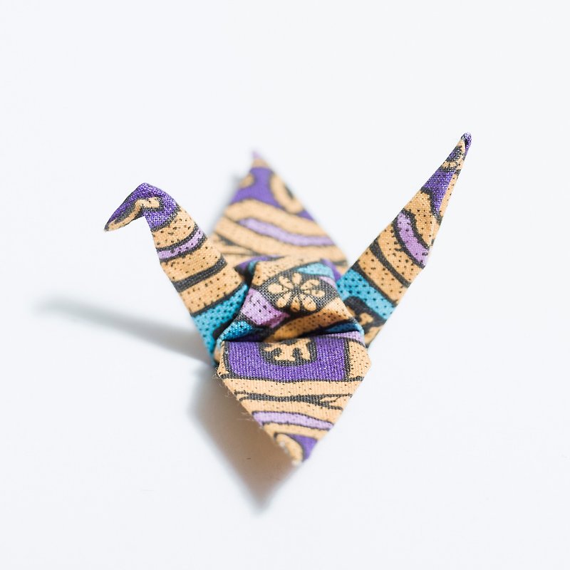 \CRANE CRANE/ origami brooch_Egyptian Yellow - Brooches - Other Materials Yellow