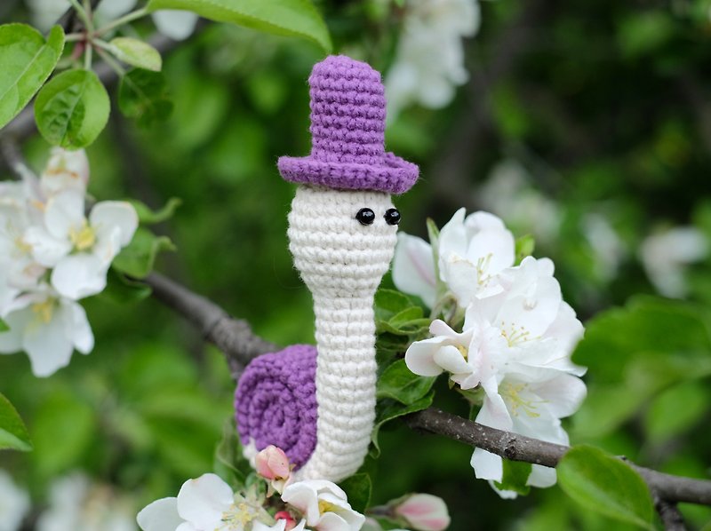 Snail toy Baby gift - Kids' Toys - Thread Purple