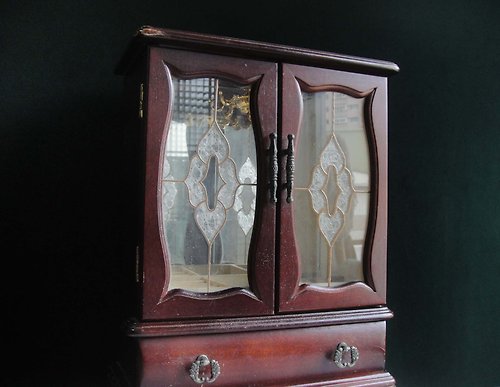 老時光OLD-TIME Vintage & Classic & Deco 【老時光 OLD-TIME】早期二手台灣製玻璃面珠寶櫃