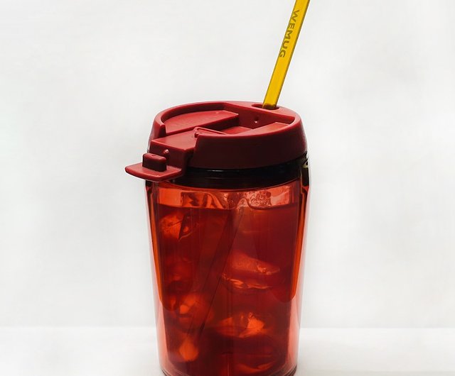 400ml Coffee Cup Glass Mug Cups With Lids and Straws Leak-proof