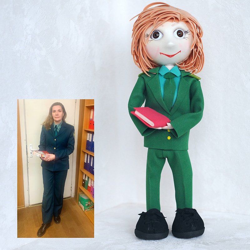 Custom portrait statue doll. Similar doll from photo. Personalized girl Figurine - Customized Portraits - Waterproof Material Multicolor