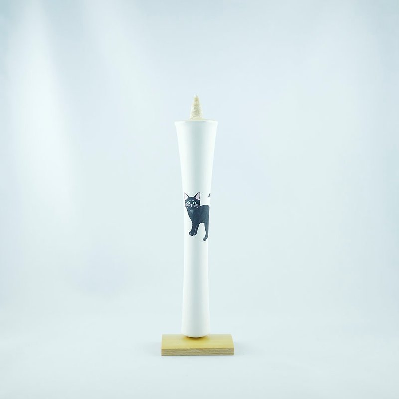 [Kyoto Fushimi Kyo Candle] The world is a cat joint limited edition NMR-1511 - เทียน/เชิงเทียน - ขี้ผึ้ง ขาว