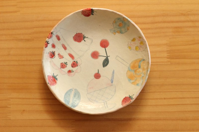 * Made to order. Powdered sweets A cake plate with many patterns. - Bowls - Pottery 