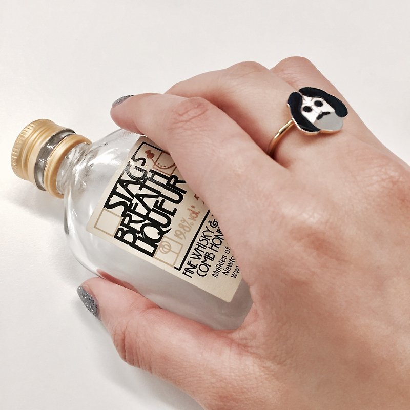 7001 | Mr. Beard | Handmade Adjustable Ring | Ring Gift Valentine Lovers Valentine Man - General Rings - Other Metals 