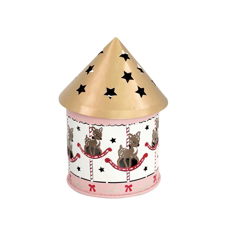 Danish GreenGate Inge-Marie pale pink carousel shaped lantern/weekly diary - สมุดบันทึก/สมุดปฏิทิน - วัสดุอื่นๆ 