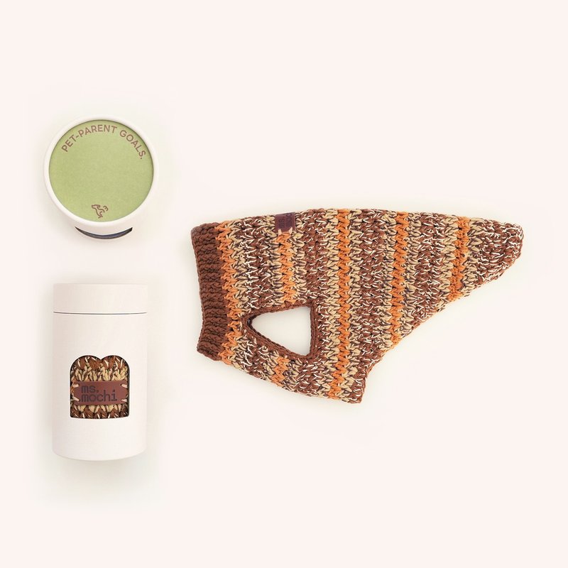 ペット用手編みミニセーター #ぼんやりと巣ごもり #7 - 洋服・帽子 - その他の化学繊維 多色