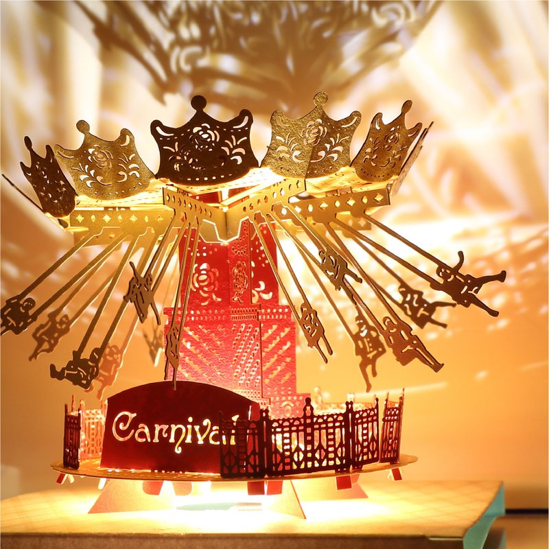 飛天鞦韆 - POSTalk 藝術光影模型 (LM-39) - 木工/竹藝/紙雕 - 其他材質 多色