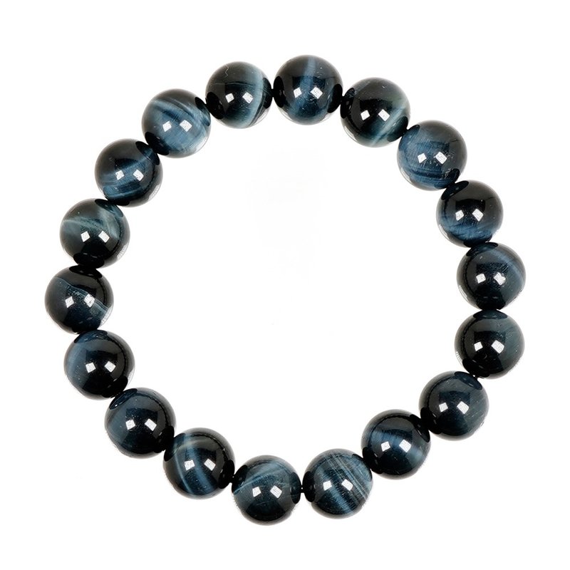 Blue Tiger Eye 10mm Bracelet - สร้อยข้อมือ - เครื่องประดับพลอย หลากหลายสี