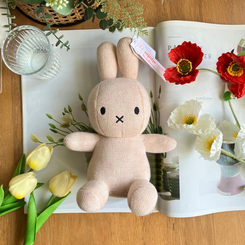 BON TON TOYS 米菲兔有機棉填充玩偶-寶寶粉23cm - 公仔/玩偶 - 棉．麻 粉紅色