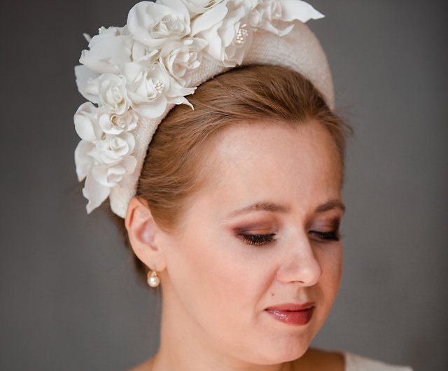Bridal Padded Headband With Blusher