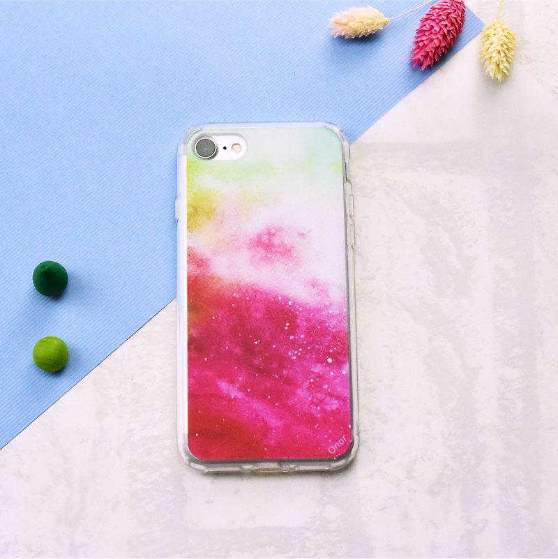 Starry Series [绯红晚霞] - iPhone/HTC/Samsung/OPPO Mobile Shell Case - เคส/ซองมือถือ - พลาสติก สีใส