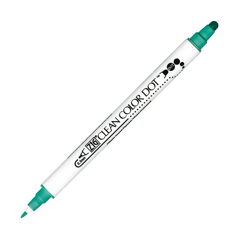 [Kuretake Japan Kuretake] ZIG Clean Color Dot dot pen ocean blue - Other Writing Utensils - Plastic Blue