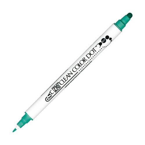 吳竹 臺灣總代理 【Kuretake 日本吳竹】ZIG Clean Color Dot 點點筆 海洋藍