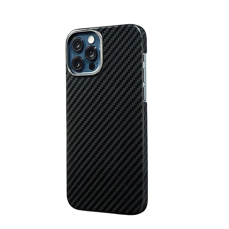 碳纖維 手機殼/手機套 黑色 - 【Apple新品】經典防彈纖維保護殼午夜黑 iPhone 12系列
