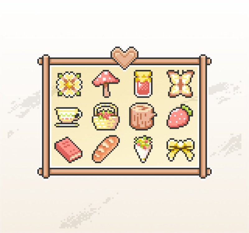 Twitch訂閱者徽章及小奇點徽章/忠誠徽章/像素畫/歐美田園風 - Logo 設計/圖案設計 - 其他材質 