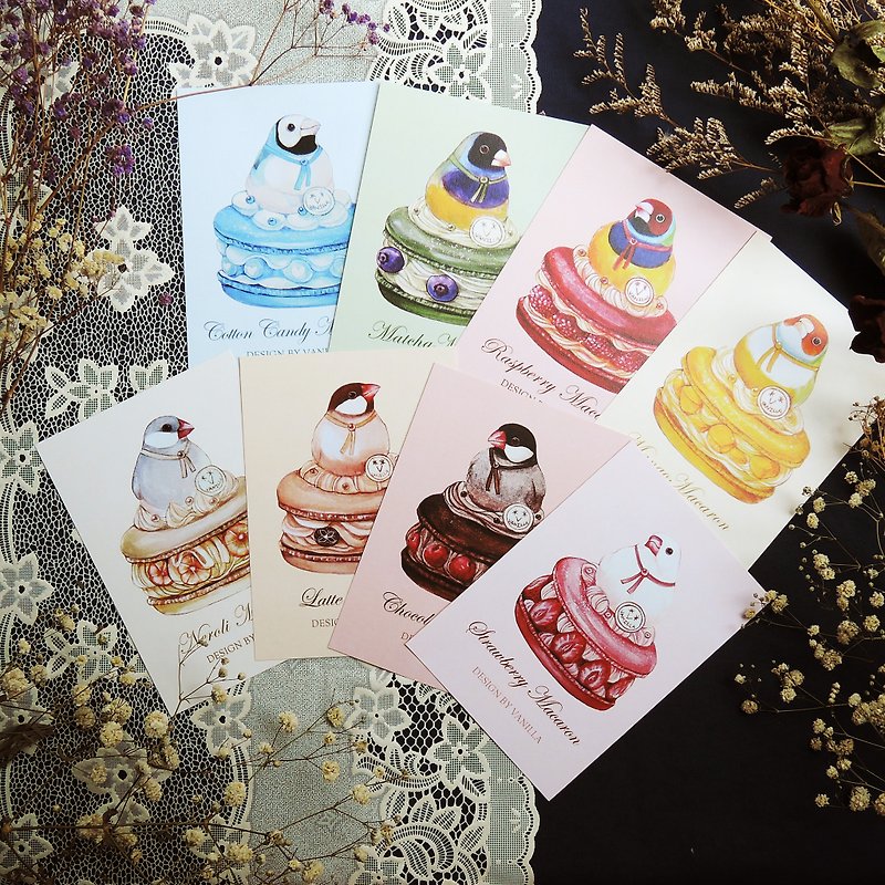 Wenhua Macaron postcard set - Cards & Postcards - Paper Pink