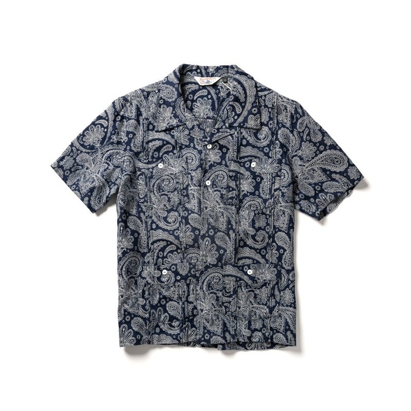 Cuba Paisley - Amoeba Paisley - Men's Shirts - Cotton & Hemp 