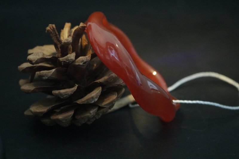 天然紅瑪瑙麻花手鐲禮盒裝多種尺寸 - 手鍊/手環 - 半寶石 紅色