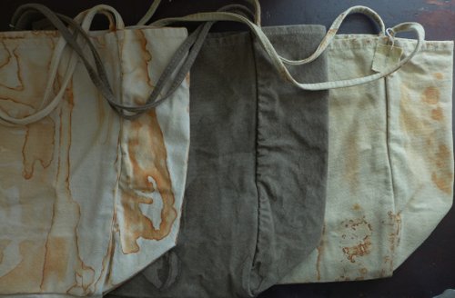 ⭕️vintage 染め❗️A4 コットンバッグ　鉄錆色スペシャル‼️7 ⭕️vintage 染め❗️A4 コットンバッグ 鉄錆色スペシャル‼️7 楽天