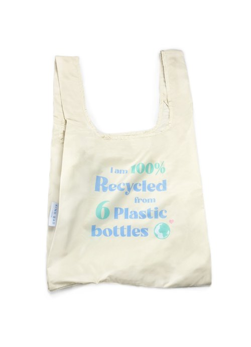 Kind Bag 台灣 英國Kind Bag-環保收納購物袋-中-永續宣言(白)