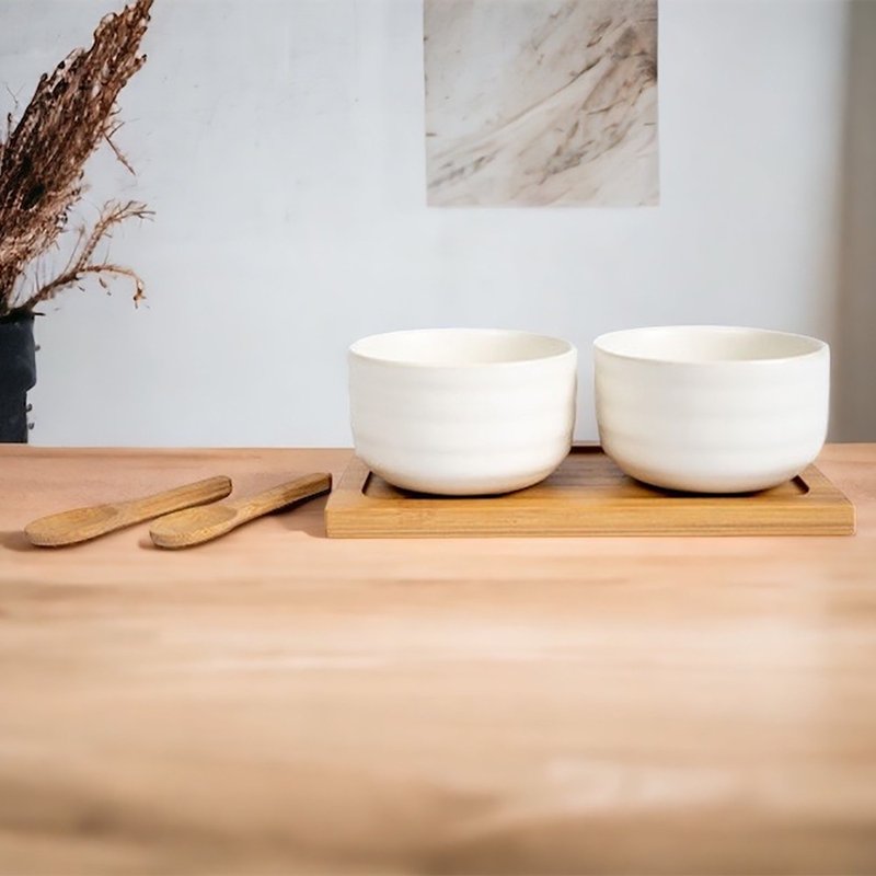 Ellen bowl set with spoons - Small Plates & Saucers - Porcelain 