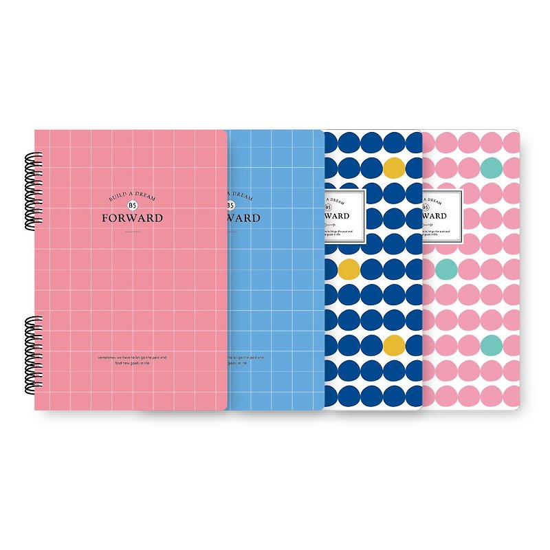 Ching Ching X Simple Life Series CM-1870 18K Geometric Wind Double Coil Dongkang Notes - Notebooks & Journals - Paper 