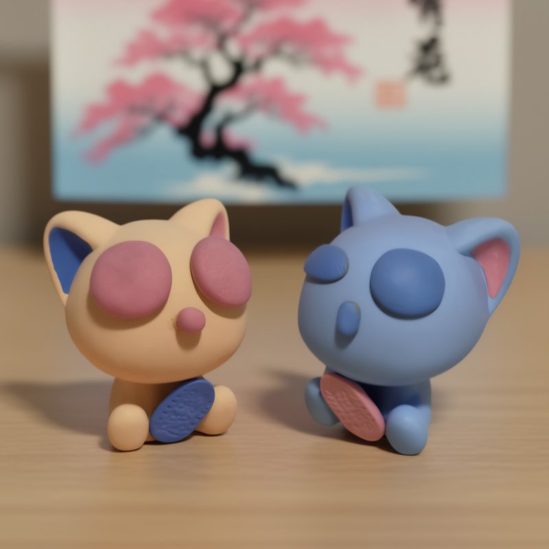 [Engi-Neko] Wish Ornament 0821-0826 - ของวางตกแต่ง - วัสดุอีโค สึชมพู