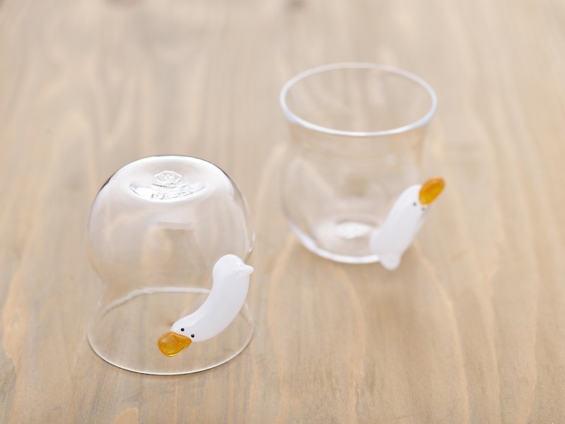 Duck sticking glass [1 piece] - Cups - Glass 