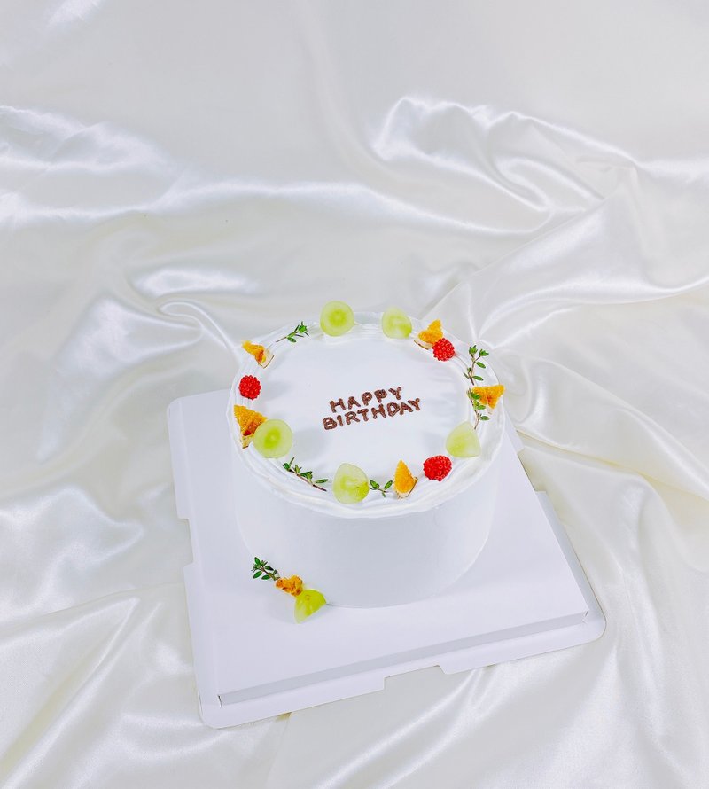 Guoguo Birthday Cake Customized Dessert Mother's Day 6-inch Home Delivery - เค้กและของหวาน - อาหารสด สีแดง