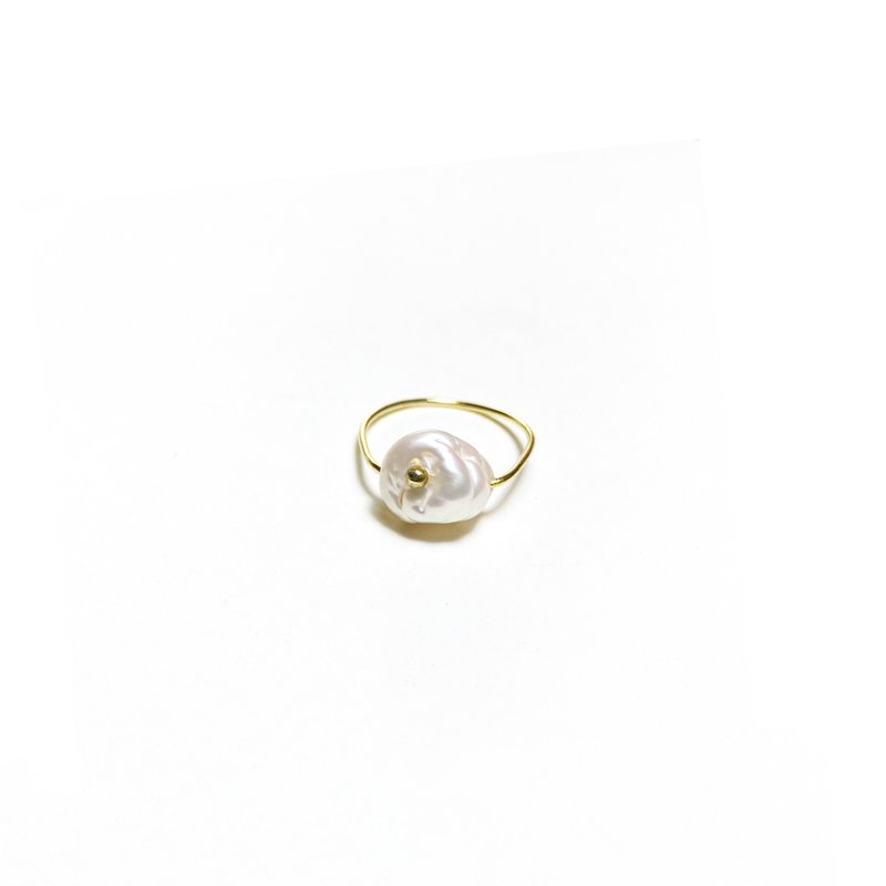 隱喻- 海潮 戒指 (線戒) Metaphor - Tidal Ring (string) - 戒指 - 珍珠 銀色