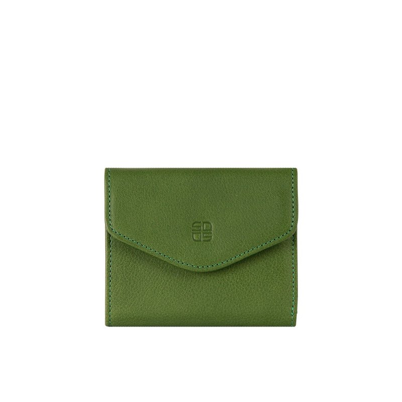 Double 11【SOBDEALL】30% off fashion selections-envelope style short clip - Wallets - Genuine Leather Brown