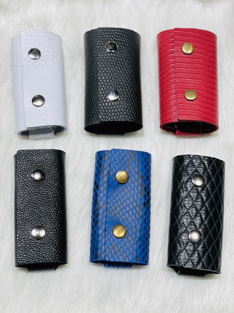 Special animal pattern lizard pattern snake pattern python pattern leather key case - ที่ห้อยกุญแจ - หนังแท้ 