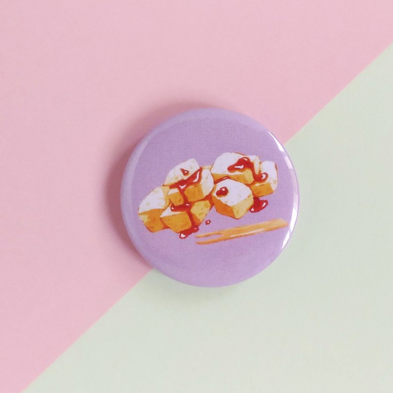 蕨餅徽章 - 襟章/徽章 - 塑膠 紫色