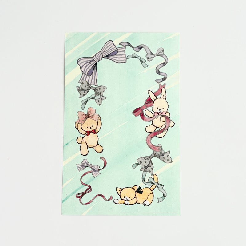 Planner Refill Size Memo Ribbon Plush M6 Compatible Size Pink - สมุดบันทึก/สมุดปฏิทิน - กระดาษ สึชมพู