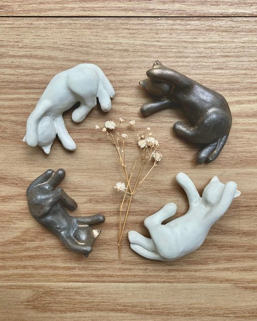 ceramic-art-emui ネコの箸置き