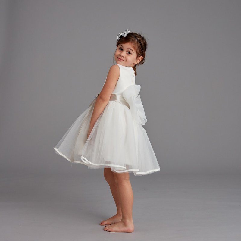 Flower girl lace dresses - ชุดเด็ก - เส้นใยสังเคราะห์ ขาว