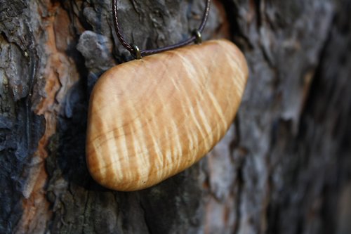 TayaYanota Pendant Birch burl Personal amulet Unique texture Natural texture Eco Amulet