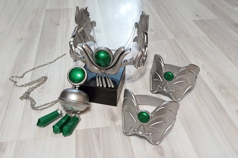 Garnet Til Alexandros Final Fantasy 9 tiara bracelets cosplay made to order - เครื่องประดับผม - วัสดุอื่นๆ 