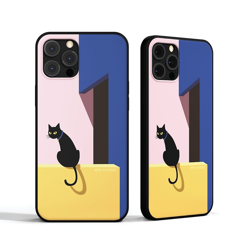 | HOA 原創設計手機殼 | 黑貓BLACK CAT系列 | 粉紅 PINK | - 手機殼/手機套 - 塑膠 多色