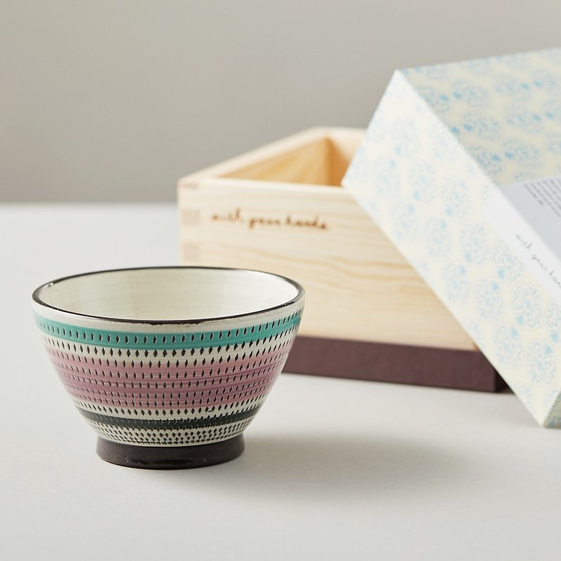 Shimaru Posozo-yaki - field rice bowl - Bowls - Pottery White