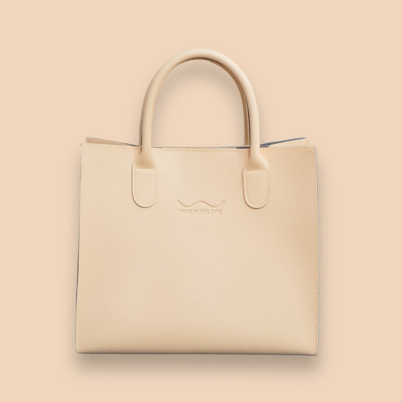 WARALEE's DAY | Tote Bag - Small (Peach Fuzz) - Handbags & Totes - Faux Leather Pink