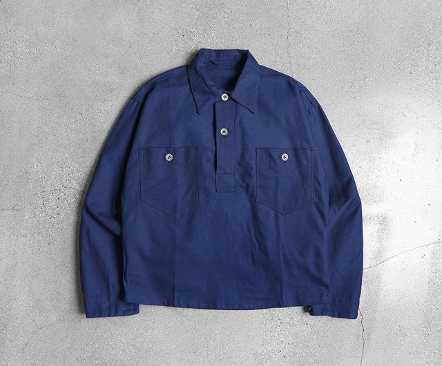 トップス Vintage Swedish army pullover shirt Vintage Sweden Military Pullover Shirt - Shop GoYoung