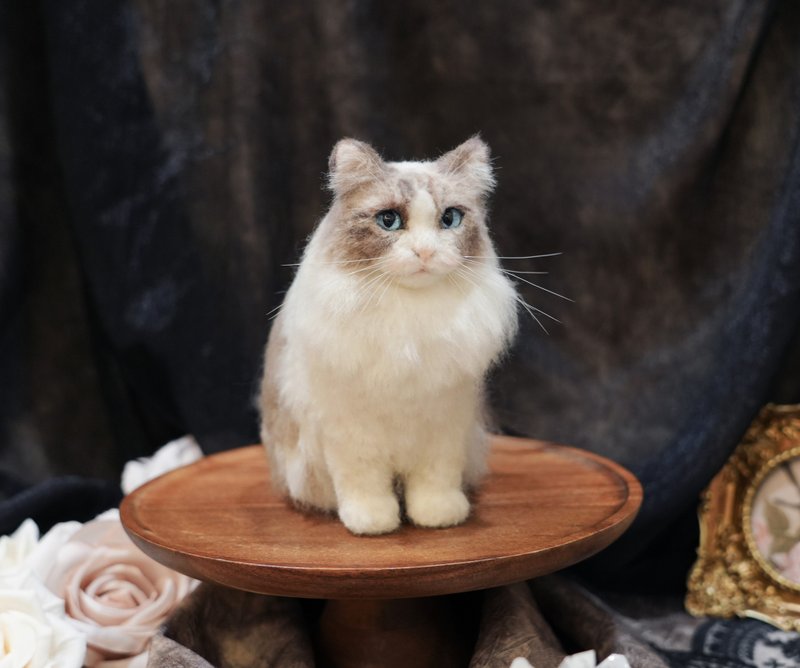 客製化寵物羊毛氈 擬真貓咪狗狗 - 咕𠱸/飾品訂製 - 羊毛 